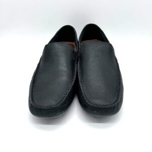 Rockport Men's Rhyder Venetian Loafer Shoes Black US 10.5 Tumble Leather Comfort